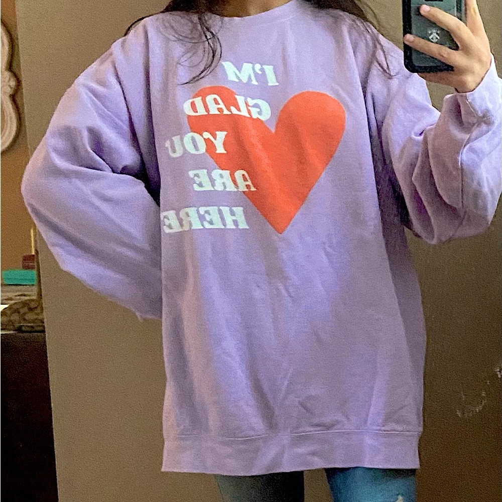 Olivelynn oversized crew neck